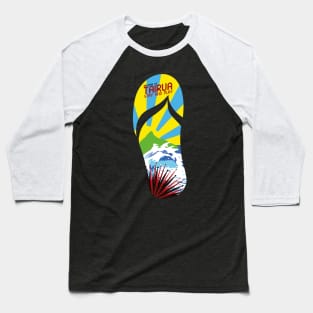 Tairua Town Jandal Baseball T-Shirt